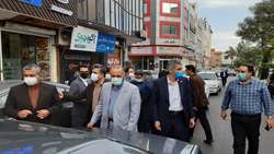 بازدید رئیس دانشگاه و فرماندار سمنان از چگونگی اجرایی محدودیت های شغلی در سطح شهرستان سمنان
